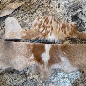 Durango Brown and White Hair-On Cowhide Strip